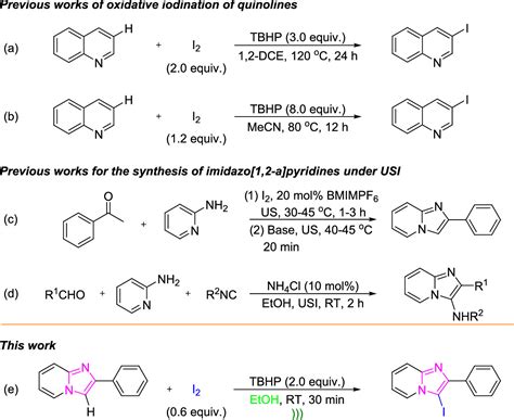 Ultrasound Assisted Iodination of Imidazo 1 2 α pyridines Via CH