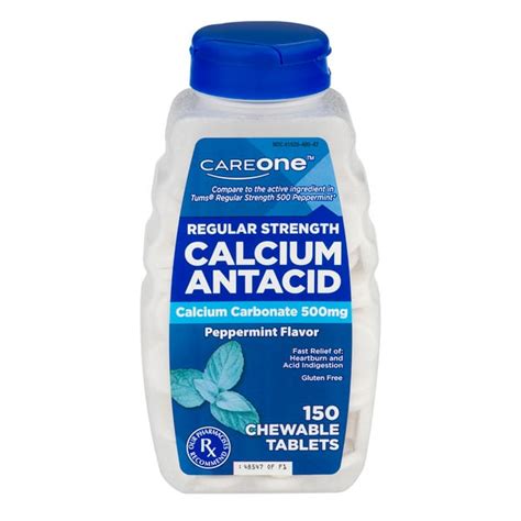 Save On Careone Calcium Antacid Chewable Tablets Mg Regular Strength