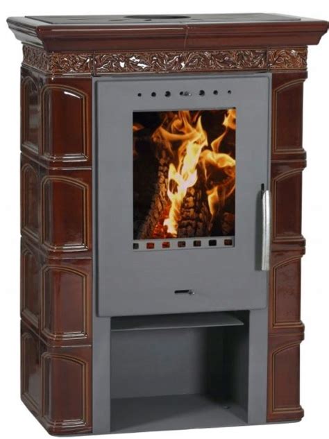 Piec Kaflowy Kominek MELITA II 11kW Brawn Eco FLAMA MELITA 11 BROWN