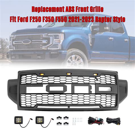 Raptor Style Front Bumper Grill Fit For Ford F250 F350 F550 2021 2022