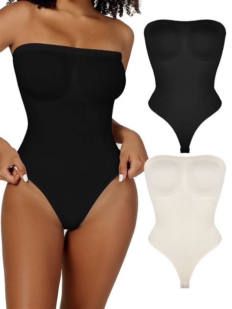 Kiwi Rata Strapless Shapewear For Women Tummy Control Body Suit Sexy