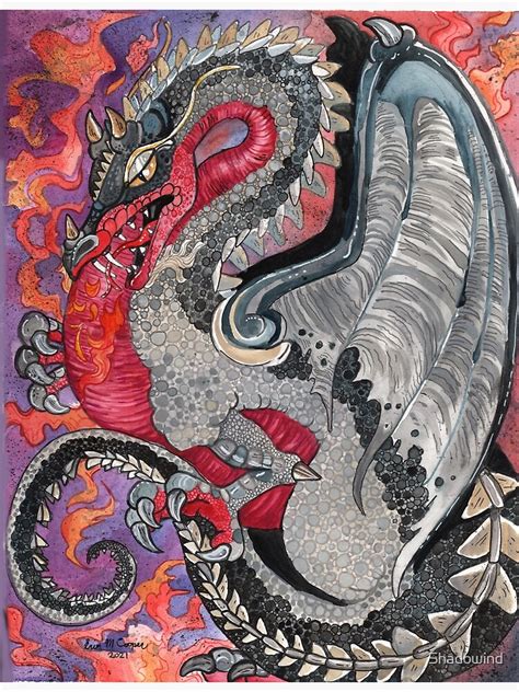 "Bryagh Flight of Dragons" Poster for Sale by Shadowind | Redbubble