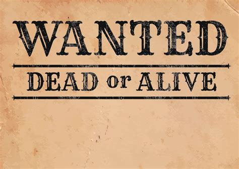 Make Your Own WANTED Poster For A Fun Design Project Poster Fonts