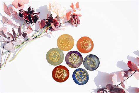 7 Piedras De Cristal De Chakras Cristales Curativos De Reiki Naturales