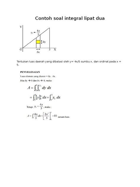 Contoh Soal Dan Jawaban Integral Lipat Dua Soal Matriks Pdf