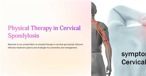 Physical Therapy In Cervical Spondylosis