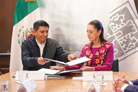 Firman Salom N Jara Y Claudia Sheinbaum Convenio Para Fortalecer La