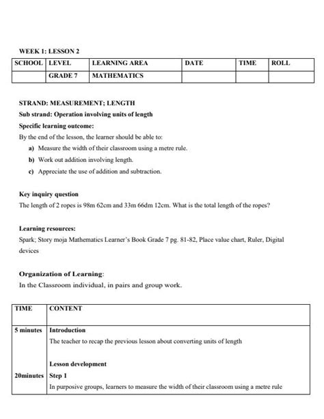 2024 Grade 7 Spark Story Moja Mathematics Lesson Plans Term 2 14017