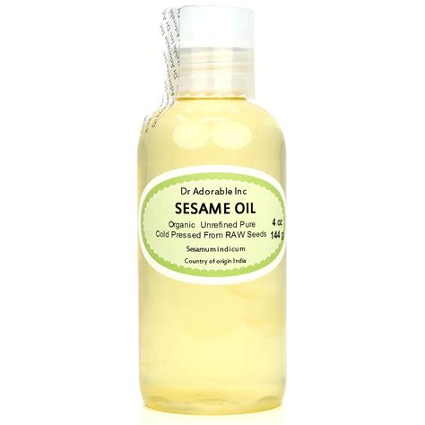 Dr Adorable 4 Oz Sesame Seed Oil From Raw Seed