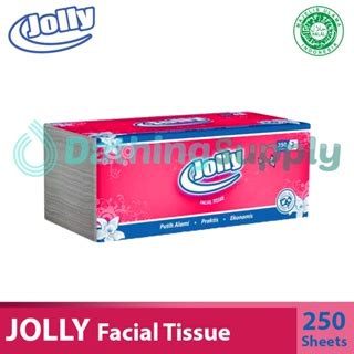 Jual PAKET 4 PACK Tisu Pembersih Wajah JOLLY Facial Tissue 250s Sheet 2