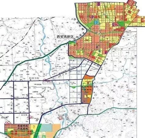 西安各区划分图西安市2020规划图西安市区第4页大山谷图库