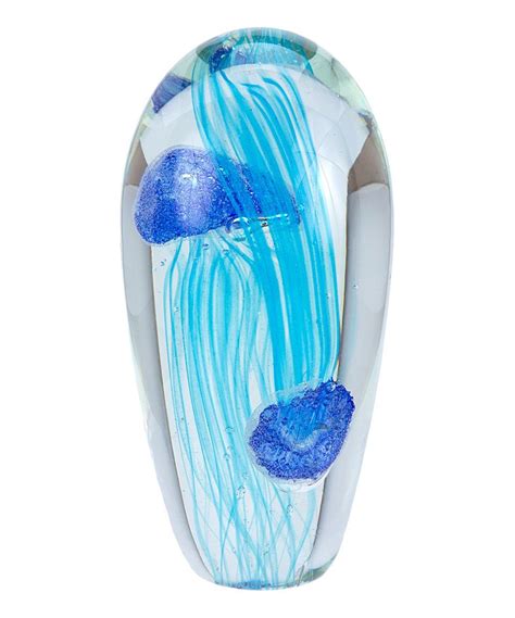 Beachcombers Coastal Life Jellyfish Dome Figurine Blue Jellyfish