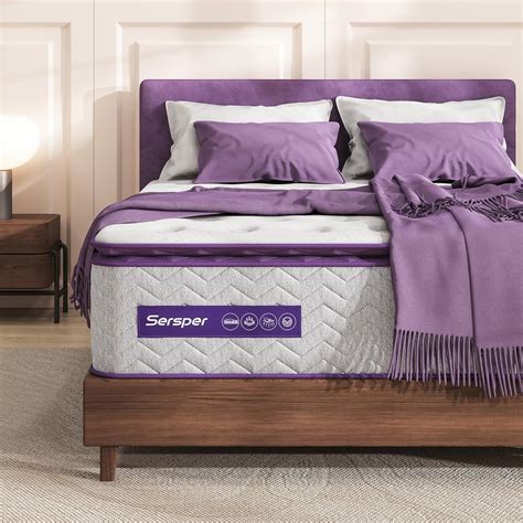 Sersper Twin Mattress Inch Twin Size Memory Foam Mattress Hybrid