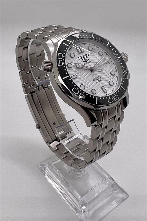 Built To Order Seiko Seamaster Mod Inspired Watch With Steel Etsy