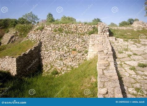 Ruins, Troy, Turkey stock image. Image of cultural, goddess - 24895563