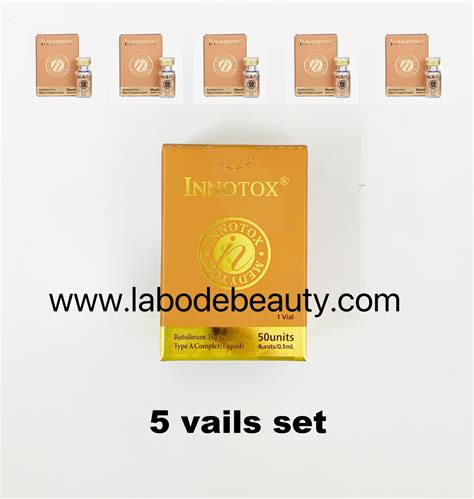 Innotox 50u 5 Vails Set Botulinum Toxin Medytox Korea