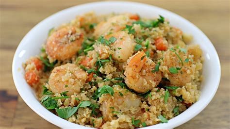 Shrimp Cauliflower Rice Recipe Youtube