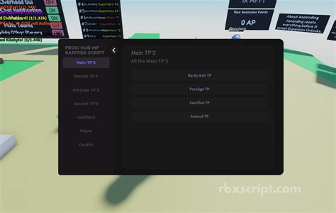 Infinite Rarities Auto Farm Teleport WalkSpeed Scripts RbxScript