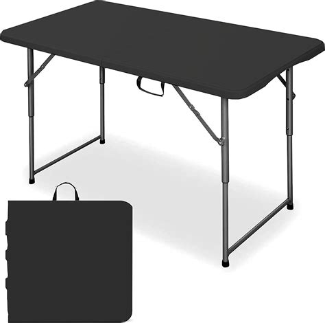 Mamahome 4ft Black S1 Folding Table Patio Lawn And Garden