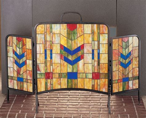 Meyda Tiffany 27241 Tiffany Glass Stained Glass Tiffany Fireplace Screen From The Country