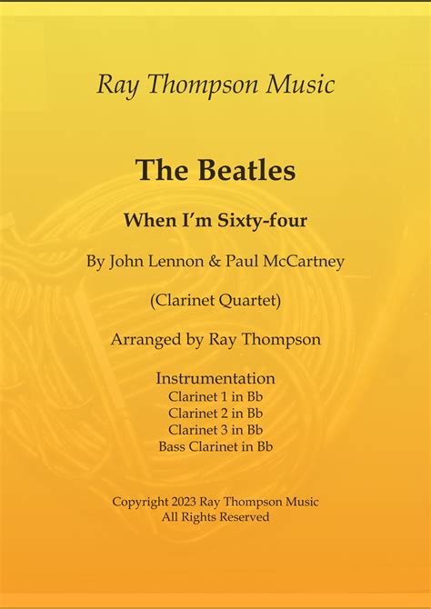 When I M Sixty Four Arr Ray Thompson By The Beatles Sheet Music For Woodwind Ensemble At