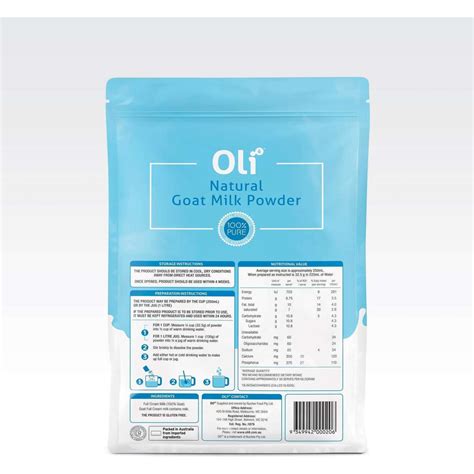 Oli6 Natural Goat Milk Powder Woolworths