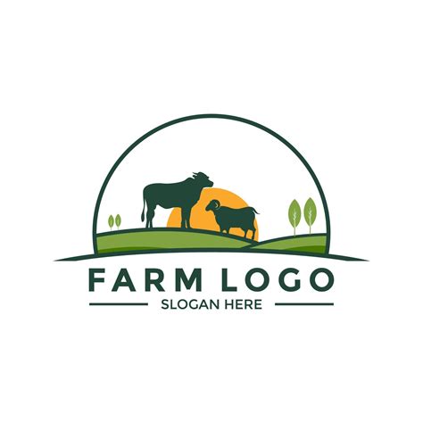 vecteur de logo de ferme modèle de conception d icône de logo de