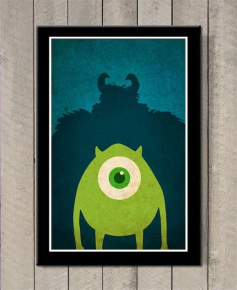 Disney Pixar Movie Poster Monsters Inc - Etsy