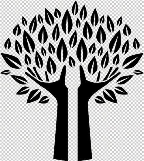 Premium Vector Tree Hands Fingers Vector Graphic