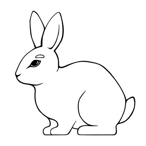 Black And White Bunnies Clip Art