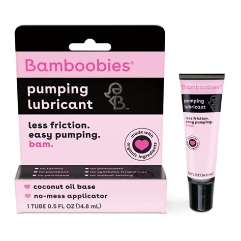 Bamboobies Boob Ease Boob Lube Organic Pumping Lubricant Oz Vitacost