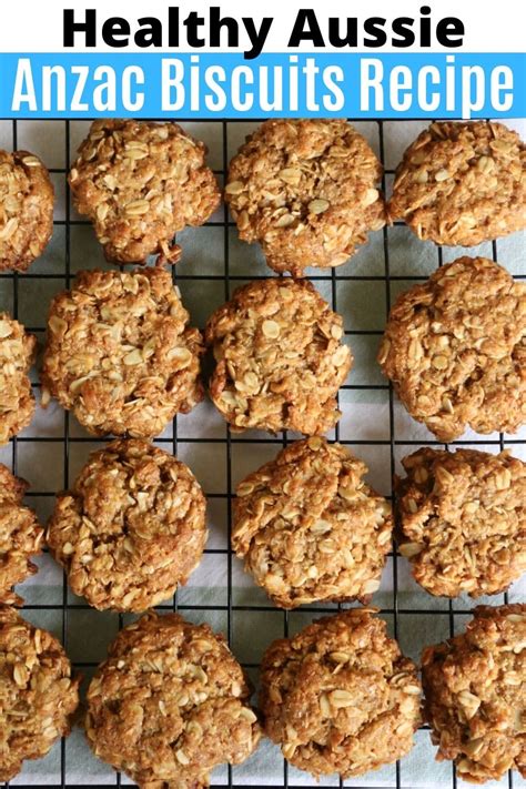 Healthy Aussie Anzac Biscuits Recipe Dobbernationloves