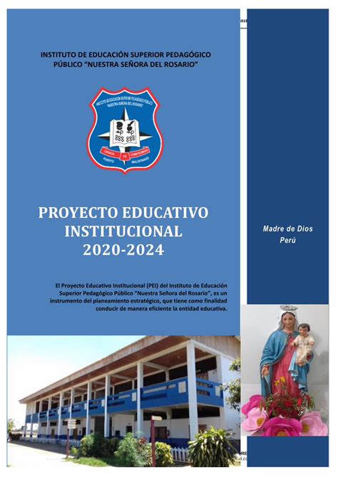 Pdf Proyecto Educativo Institucional Madre De Dokumen