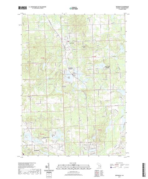 Ortonville Michigan US Topo Map – MyTopo Map Store