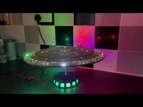 Star Trek Enterprise D Model Kit Built And Lit YouTube