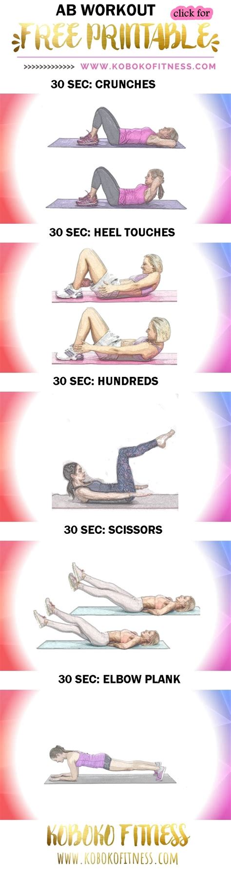 Free Printable Bodyweight Workout Routines | EOUA Blog