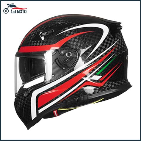 Gxt Casco De Fibra De Carbono Para Motocicleta Accesorio De Cara