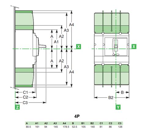 LV429642 Aptomat Schneider MCCB 4P 63A 36kA