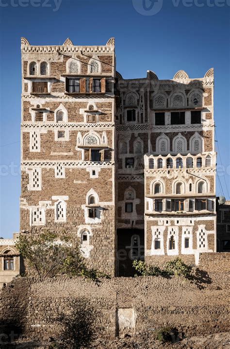 traditional architecture buildings view in sanaa city old town in yemen 3487215 Stock Photo at ...