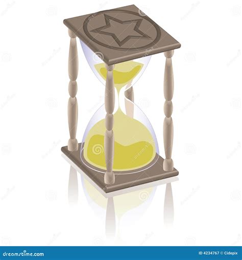 Hourglass Illustration Stock Vector Illustration Of Midnight 4234767