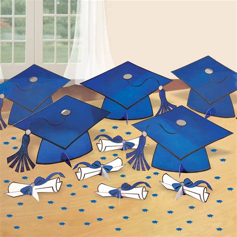 Graduation Table Decorating Kit Blue Thepartyworks