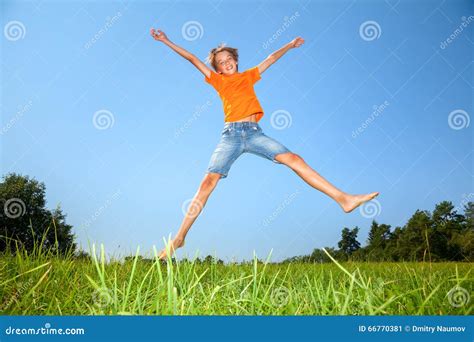 Boy Enjoying Summertime Outdoors Stock Image Image Of Outdoors