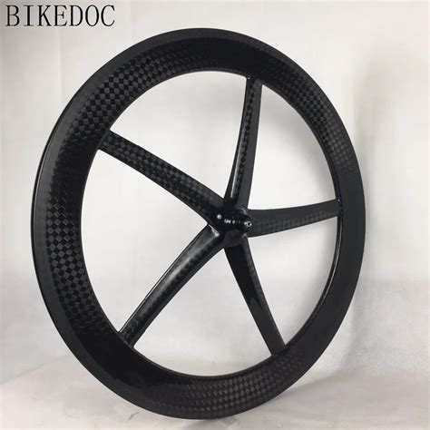 Bikedoc Carbon Spoke Wheels Fixed Gear Carbon Five Wheel C Tubular