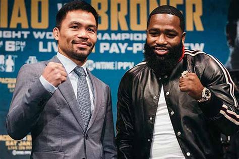 The first major boxing event of 2019 Manny Pacquiao vs. Adrien Broner ...