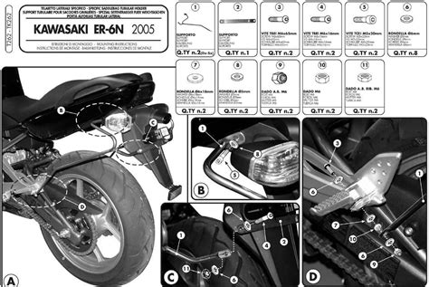 Akcesoria motocyklowe Kappa Stelaż Pod Sakwy Boczne Kawasaki Er 6N 05