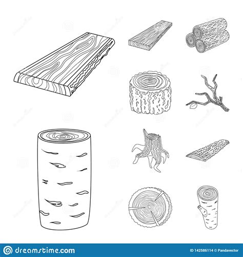 Vector Design Of Signboard And Wood Symbol Collection Of Signboard And