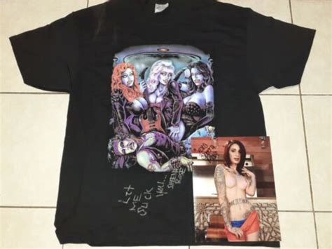 Sheena Rose Authentic Signed 8x10 Photo T Shirt Sexy Adult Porn Star