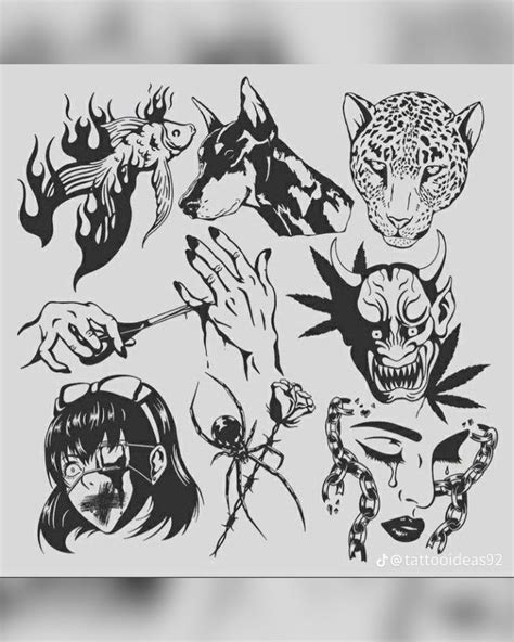 tattoo idea sheets