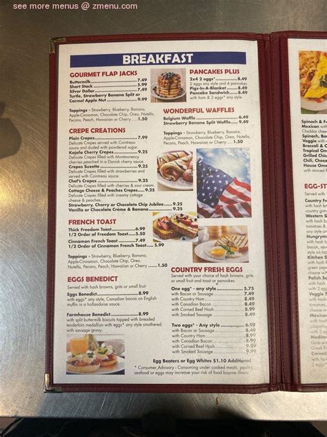 Menu at Flap-Jack's Pancake House restaurant, Bargersville