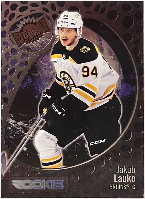 Jakub Lauko 2022-23 Skybox Metal Universe Boston Bruins Hockey Rookie ...